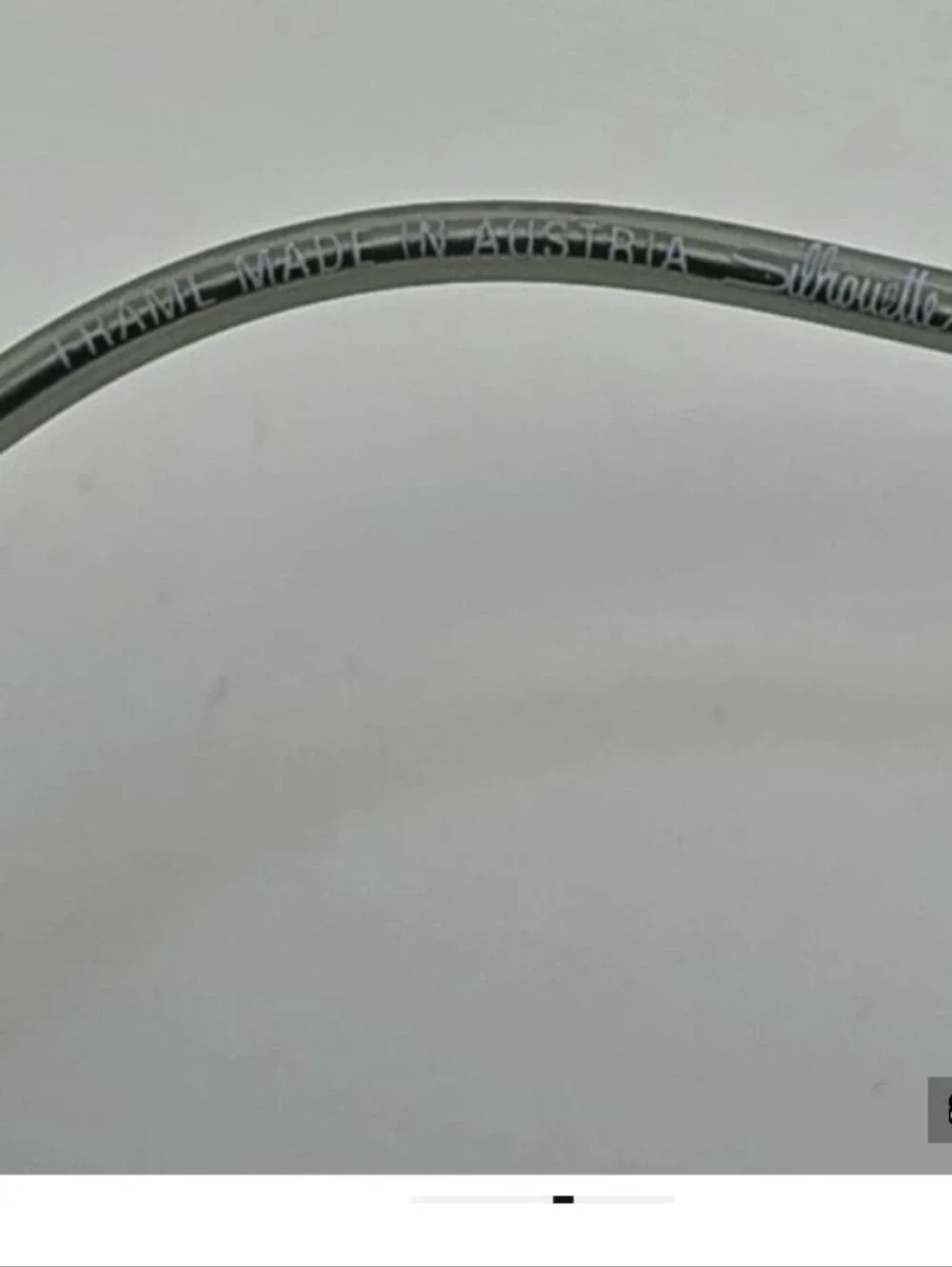🌁 VINTAGE: SILHOUETTE; M7395 /10 V6050 TITANIUM SILVER RIMLESS GLASS FRAMES